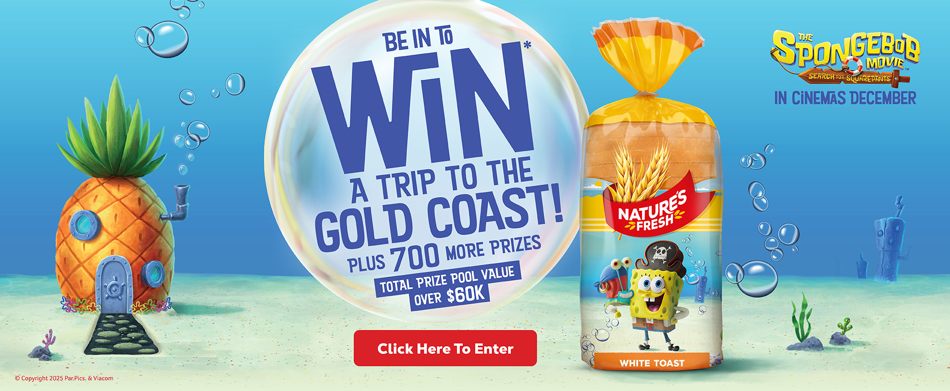 Be in to WIN a trip to the Gold Coast! Plus 700 more prizes. Total prize pool value over $60k