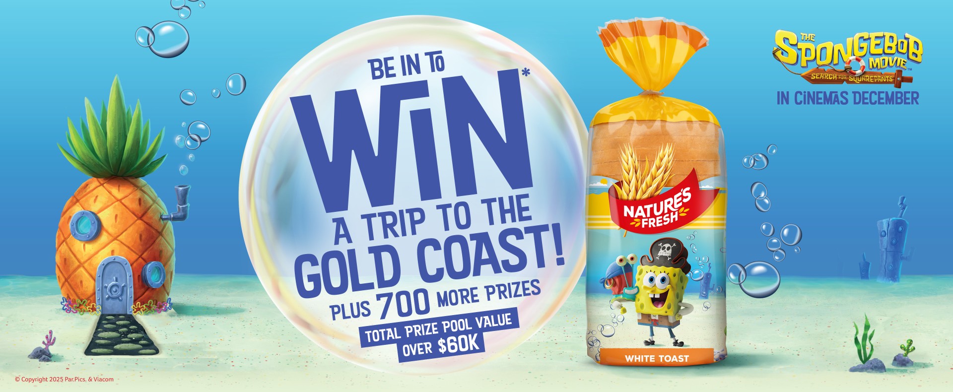 Be in to WIN a trip to the Gold Coast! Plus 700 more prizes. Total prize pool value over $60k