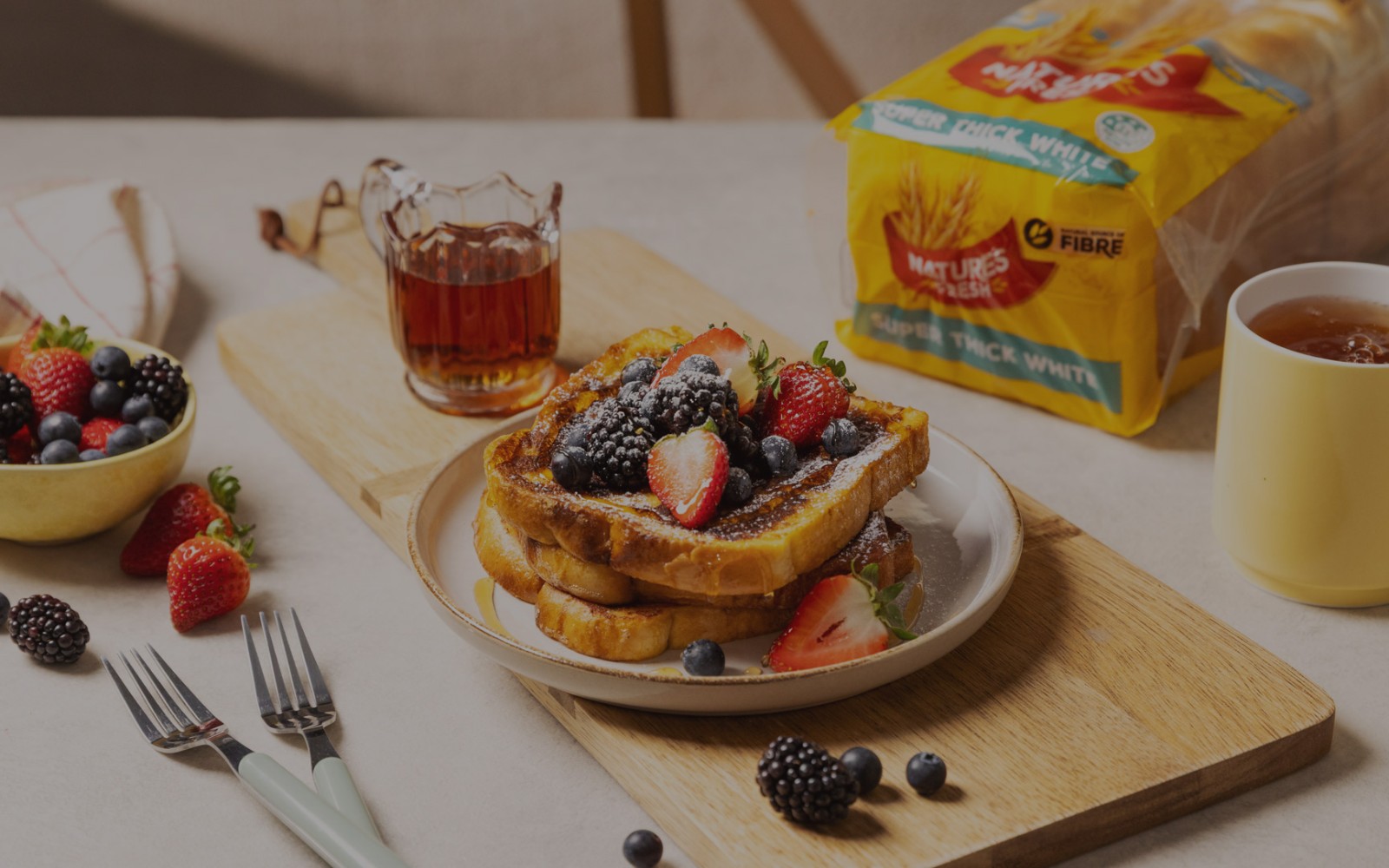 Natures Fresh Super Thick White Bread French Toast Recipe NZ DARKEN