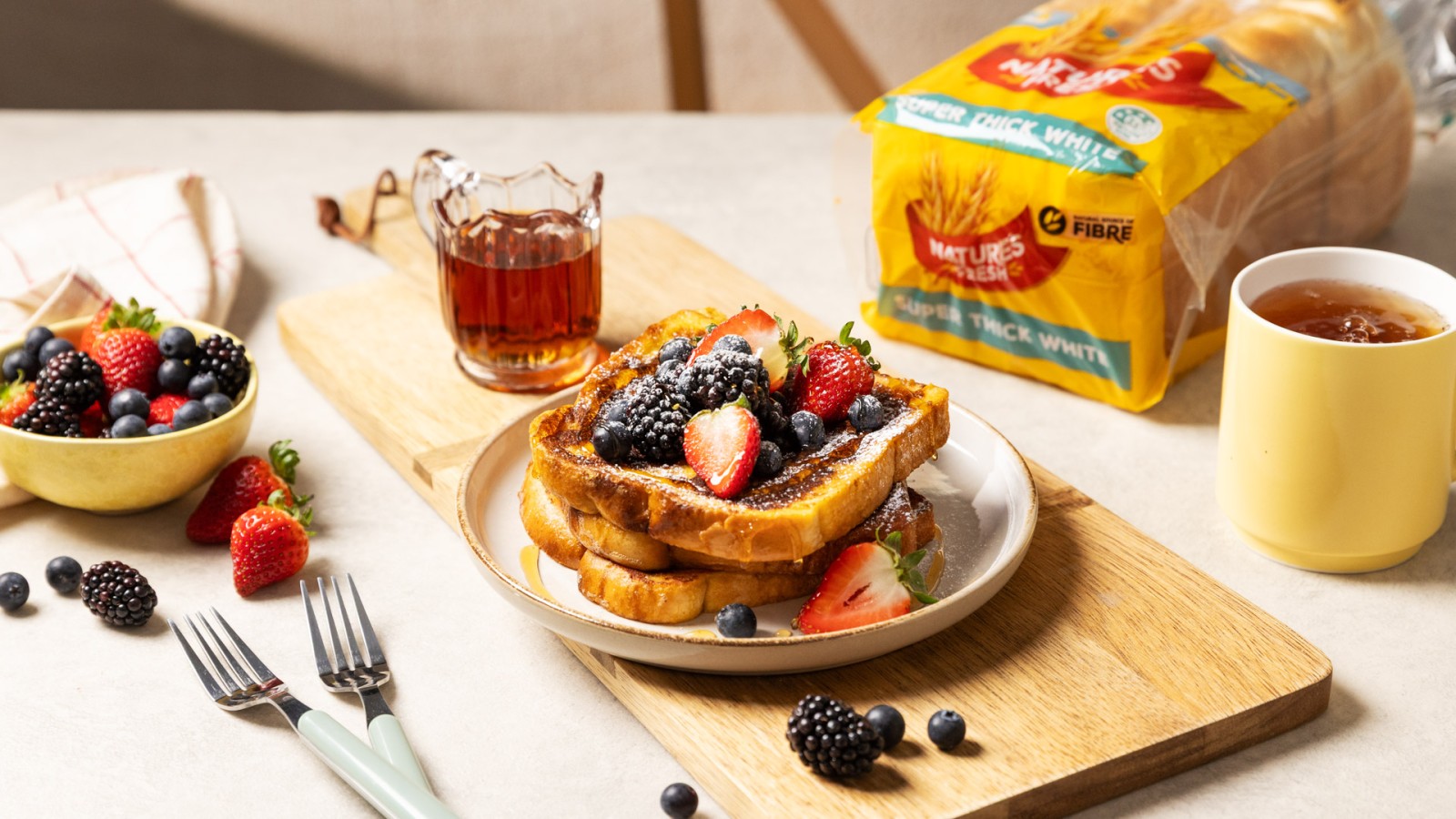 Natures Fresh Super Thick White Bread French Toast Recipe NZ